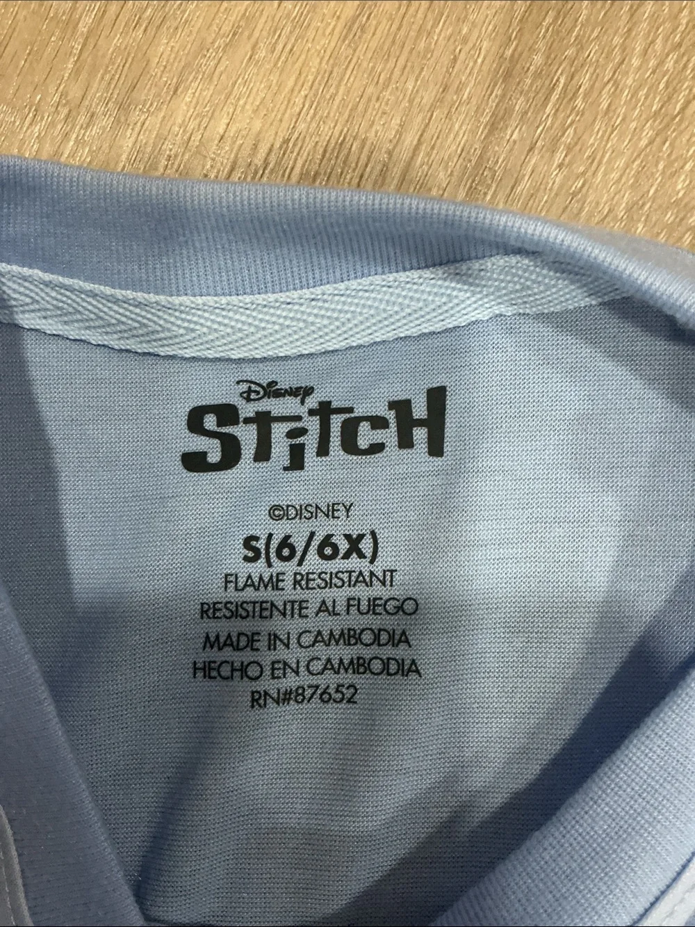 Light Blue Stitch & Angel Graphic Tee for Kids
